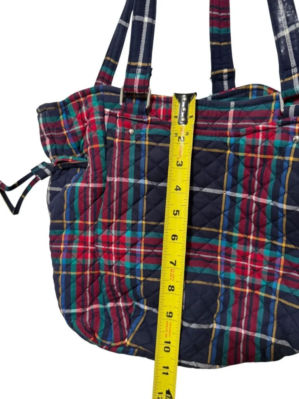 Vera Bradley Retired Tartan Plaid Glenna Satchel Shoulder Bag Purse - Picture 7 of 10